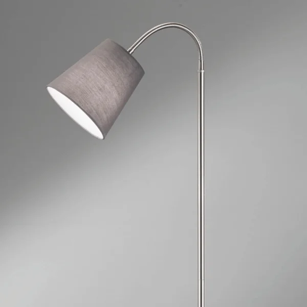 LAMPADA DA PAVIMENTO DOPPIA GRIGIA