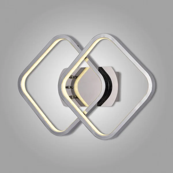 LAMPADA DA PARETE LED MELCHOR 24W 4000K CROMO