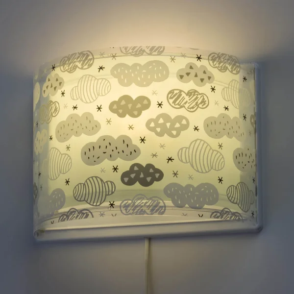 LAMPADA DA PARETE NUVOLE VERDI