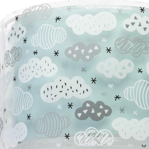 LAMPADA DA PARETE NUVOLE VERDI