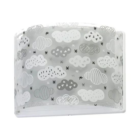 NUVOLE DI LAMPADA DA PARETE GRIGIO