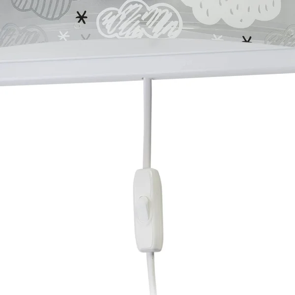 NUVOLE DI LAMPADA DA PARETE GRIGIO