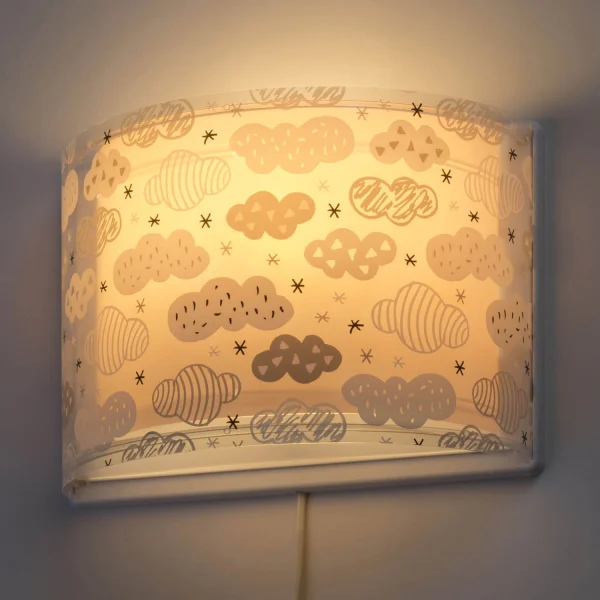 LAMPADA DA PARETE NUVOLE ROSA