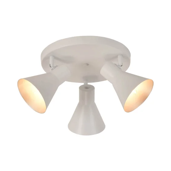 SOFFITTO DECORATIVO 3 LUCI BIANCHE CLARENCE