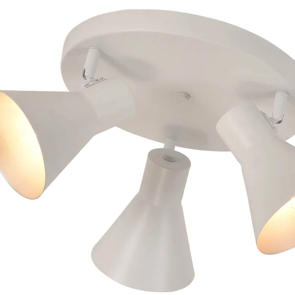 SOFFITTO DECORATIVO 3 LUCI BIANCHE CLARENCE