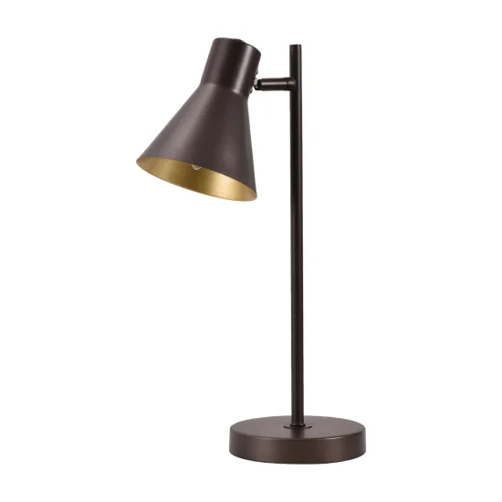 LAMPADA DA TAVOLO DECORATIVA MARRONE CLARENCE 2