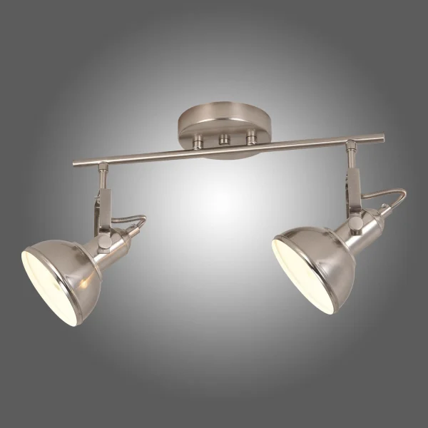 STRISCIA DECORATIVA 2 LUCI MURRAY IN NICHEL