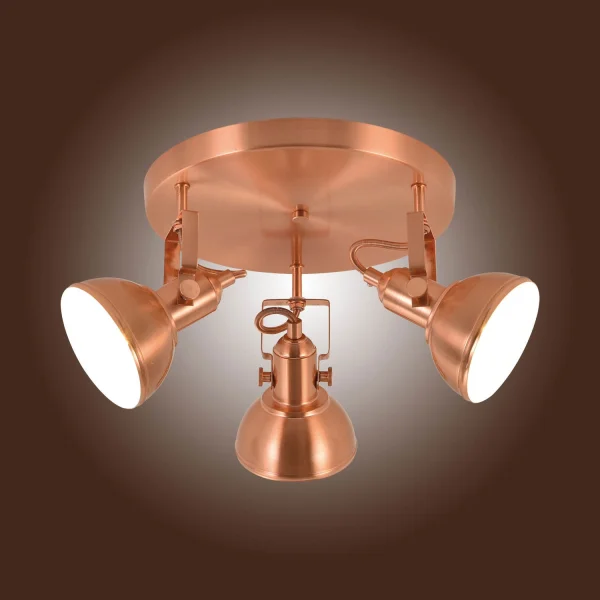 SOFFITTO DECORATIVO 3 LUCI MURRAY RAME