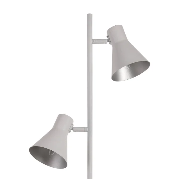 LAMPADA DA TERRA DECORATIVA 2 LUCI BIANCHE CLARENCE