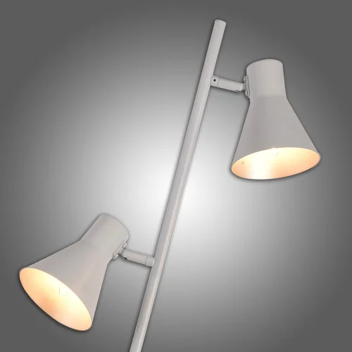 LAMPADA DA TERRA DECORATIVA 2 LUCI BIANCHE CLARENCE