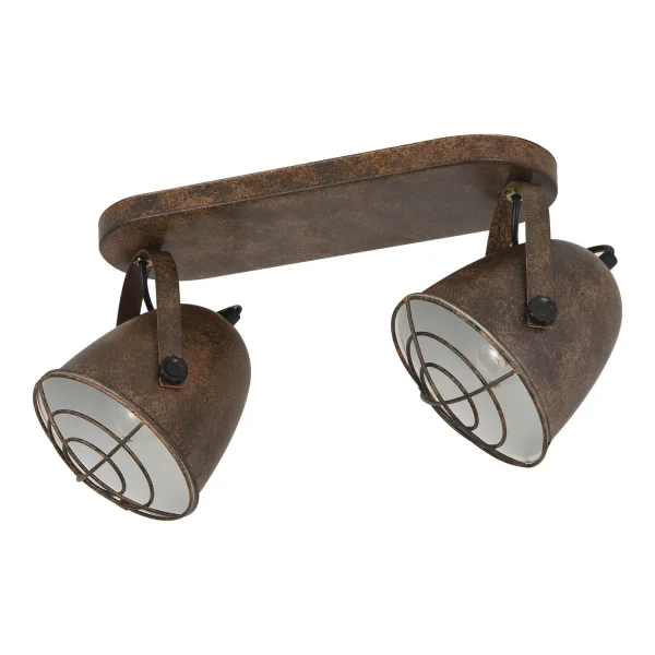 STRISCIA DECORATIVA 2 LUCI STOCCARDA MARRONE RUGGINE STRISCIA DECORATIVA 2 LUCI STOCCARDA MARRONE RUGGINE