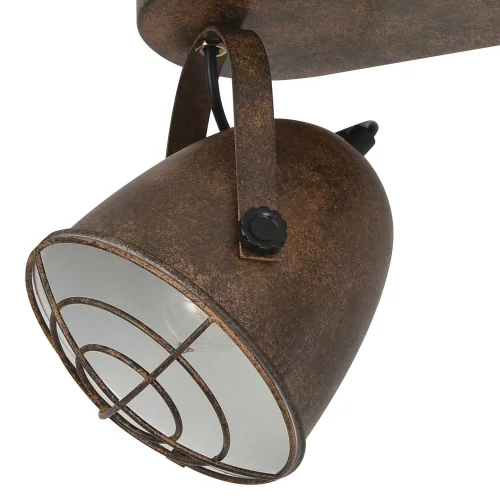 STRISCIA DECORATIVA 2 LUCI STOCCARDA MARRONE RUGGINE