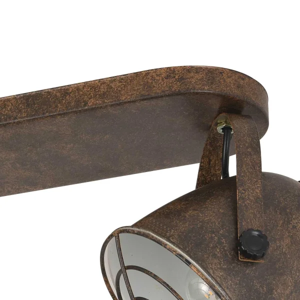 STRISCIA DECORATIVA 2 LUCI STOCCARDA MARRONE RUGGINE