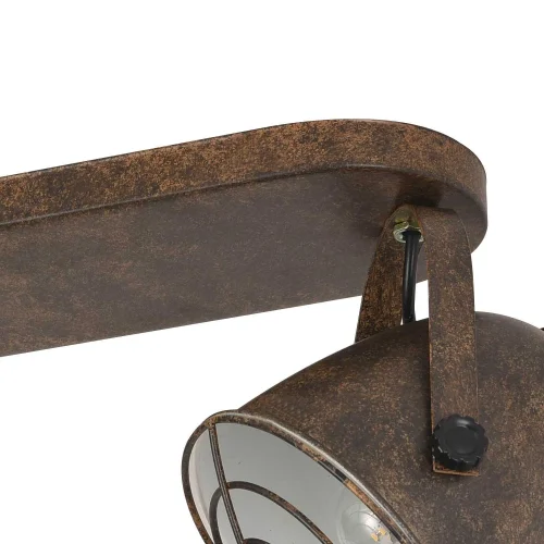 STRISCIA DECORATIVA 2 LUCI STOCCARDA MARRONE RUGGINE