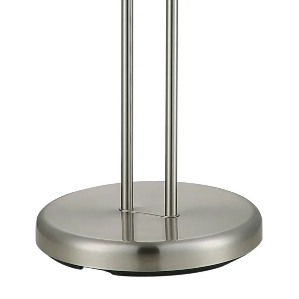 LAMPADARIO DA TERRA LED AYMERICK 19W+5W 3000K USB NICKEL