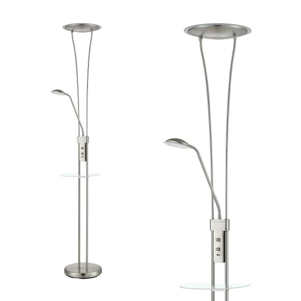 LAMPADA IN PIEDI A LED ARTEMIDE 18W-5W 3000K USB NICHEL