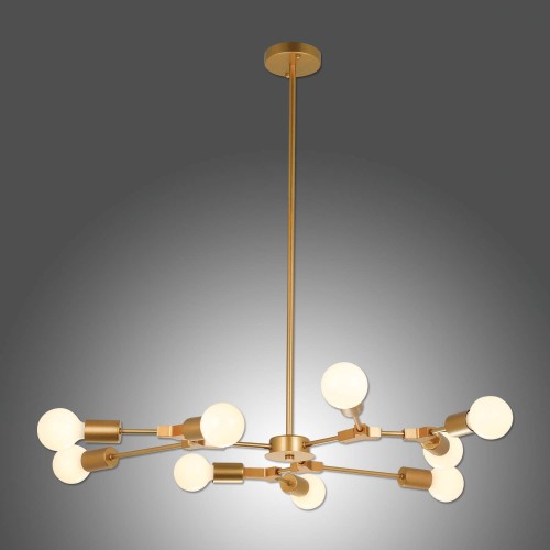 LAMPADA A SOFFITTO AUREL 9 LUCI D'ORO