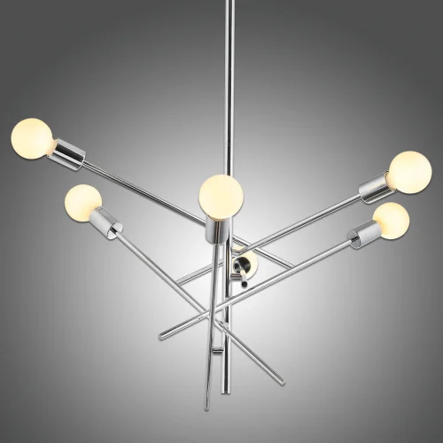 LAMPADA A SOFFITTO RIGEL 6 LUCI CROMATE