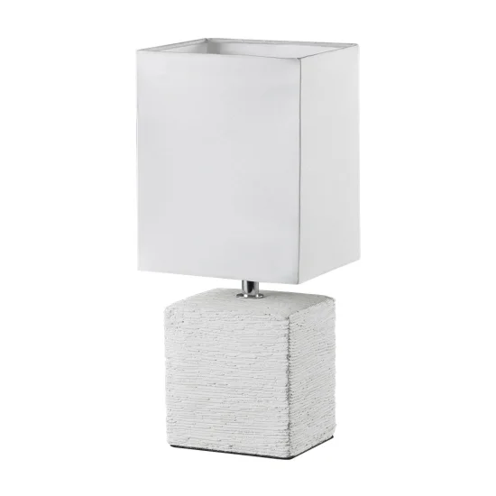 HOWARD LAMPADA DA TAVOLO INVECCHIATO CERAMICA BIANCA