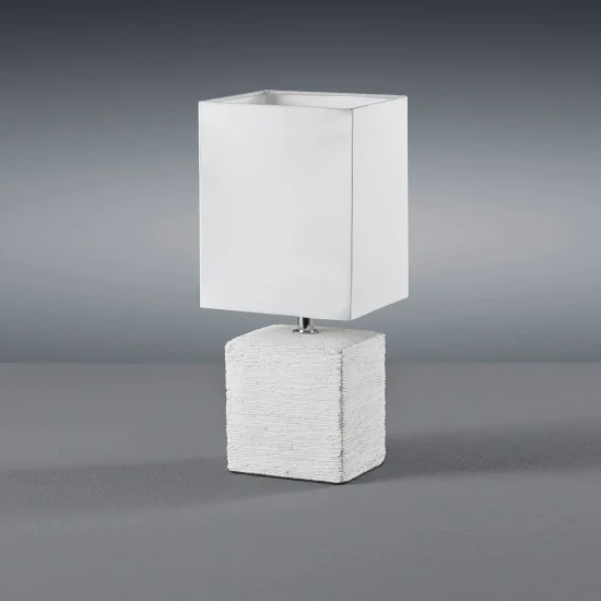 HOWARD LAMPADA DA TAVOLO INVECCHIATO CERAMICA BIANCA 2