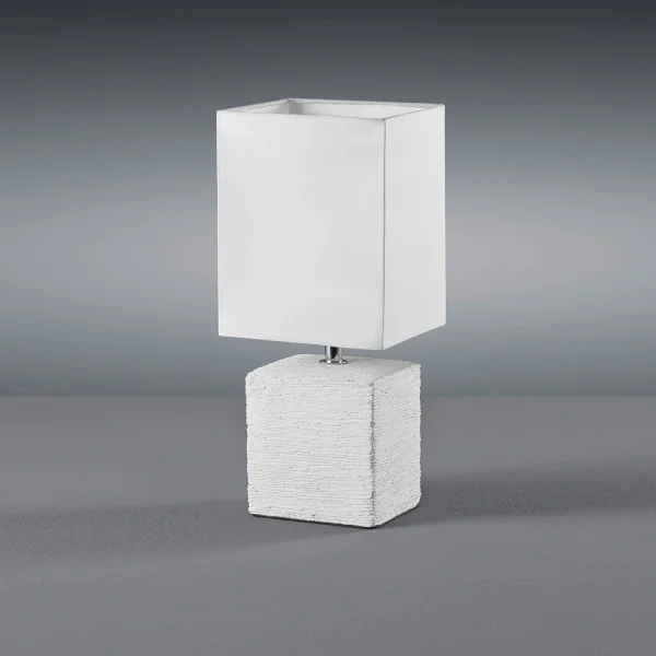 HOWARD LAMPADA DA TAVOLO INVECCHIATO CERAMICA BIANCA