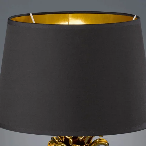 LAMPADA DA TAVOLO ANANAS ORO CERAMICO 43CM