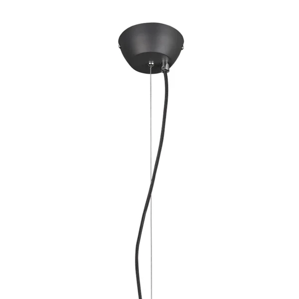 DUCHESSA LAMPADA A SOFFITTO IN METALLO NERO 45CM
