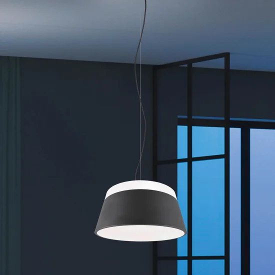 DUCHESSA LAMPADA A SOFFITTO IN METALLO NERO 45CM