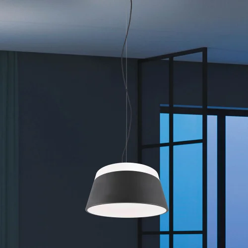 DUCHESSA LAMPADA A SOFFITTO IN METALLO NERO 45CM