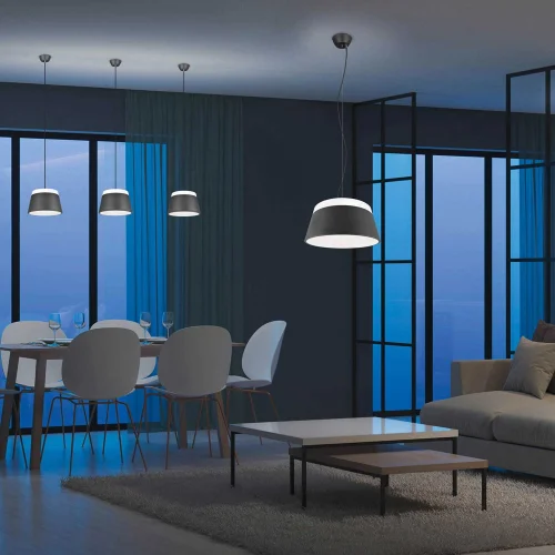 DUCHESSA LAMPADA A SOFFITTO IN METALLO NERO 45CM