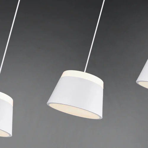 LAMPADA A SOFFITTO DUCHESSA 3 LUCI DI METALLO BIANCO