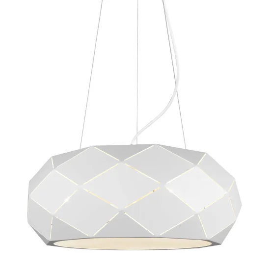 LAMPADA A SOFFITTO 3 LUCI NICASIA BIANCO METALLO