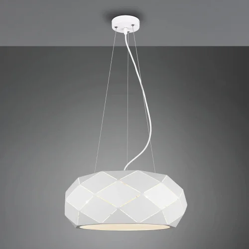 LAMPADA A SOFFITTO 3 LUCI NICASIA BIANCO METALLO