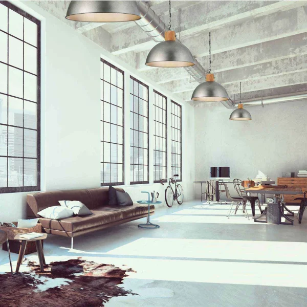 LAMPADA A SOFFITTO JANO METALLO ANTICO NICHEL