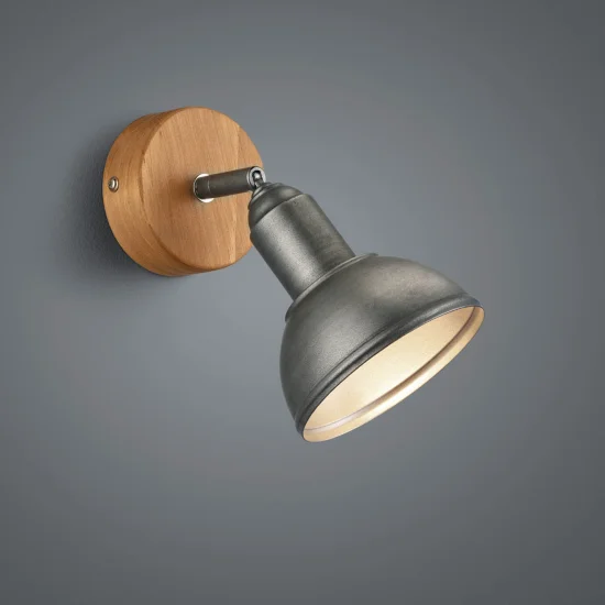 LAMPADA DA PARETE JANO ANTICO NICHEL METALLO 2