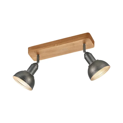 RIFLETTORI 2 LUCI JANO METALLO NICHEL ANTICO