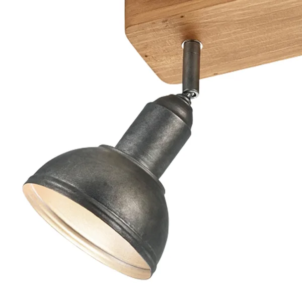 RIFLETTORI 2 LUCI JANO METALLO NICHEL ANTICO