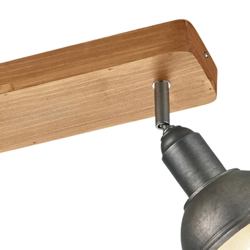 RIFLETTORI 2 LUCI JANO METALLO NICHEL ANTICO