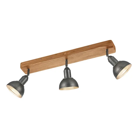 RIFLETTORI 3 LUCI JANO METALLO NICHEL ANTICO