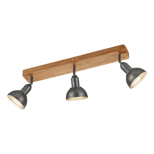 RIFLETTORI 3 LUCI JANO METALLO NICHEL ANTICO