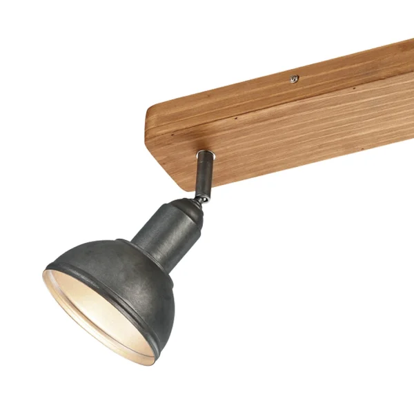 RIFLETTORI 3 LUCI JANO METALLO NICHEL ANTICO