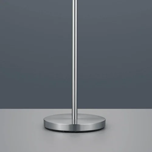 LAMPADA DA TERRA BROOME C/FLEXO SCHERMO BIANCO IN METALLO