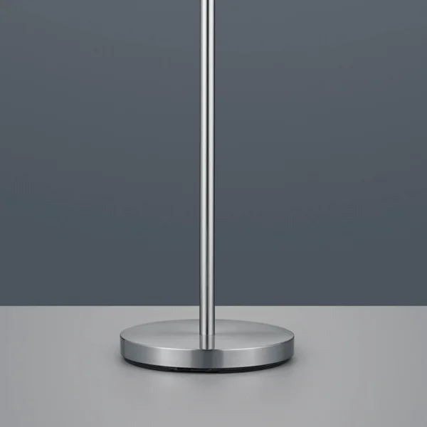 LAMPADA DA TERRA BROOME C/FLEXO METALLO GRIGIO SCHERMO