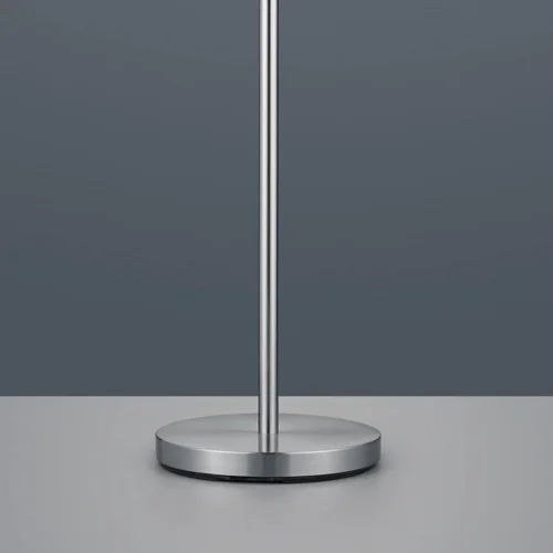 LAMPADA DA TERRA BROOME C/FLEXO METALLO GRIGIO SCHERMO