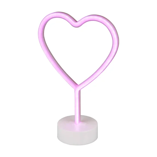TAVOLO DECORATIVO CUORE LAMPADA SMD LED 1W