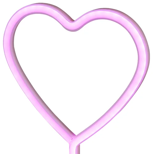 TAVOLO DECORATIVO CUORE LAMPADA SMD LED 1W