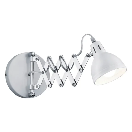 LAMPADA DA PARETE EDWARD METALLO BIANCO 2