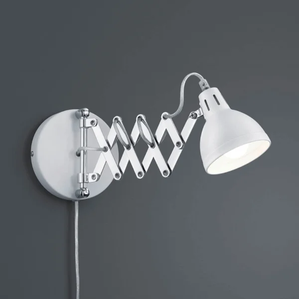 LAMPADA DA PARETE EDWARD METALLO BIANCO