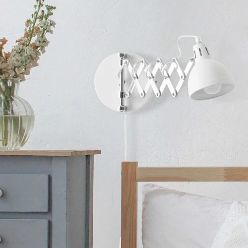 LAMPADA DA PARETE EDWARD METALLO BIANCO