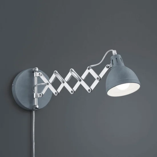 LAMPADA DA PARETE EDWARD IN METALLO IN CALCESTRUZZO 2